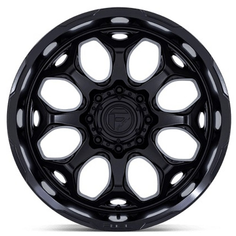 (Clearance - No Returns) 22x10 Fuel Off-Road Scepter Blackout FC862 5x5/127 -18mm - Flex Offroad