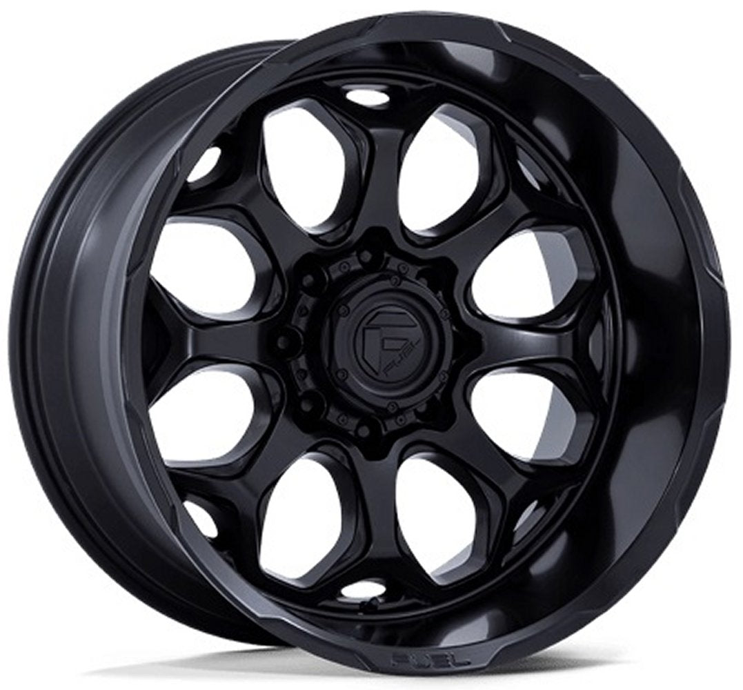 (Clearance - No Returns) 22x10 Fuel Off-Road Scepter Blackout FC862 5x5/127 -18mm - Flex Offroad