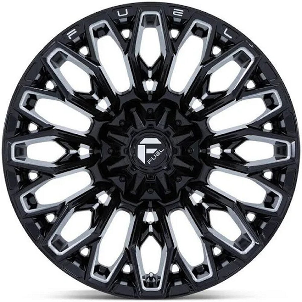 22x10 Fuel Off-Road Strike Gloss Black Milled FC865 8x180 -18mm