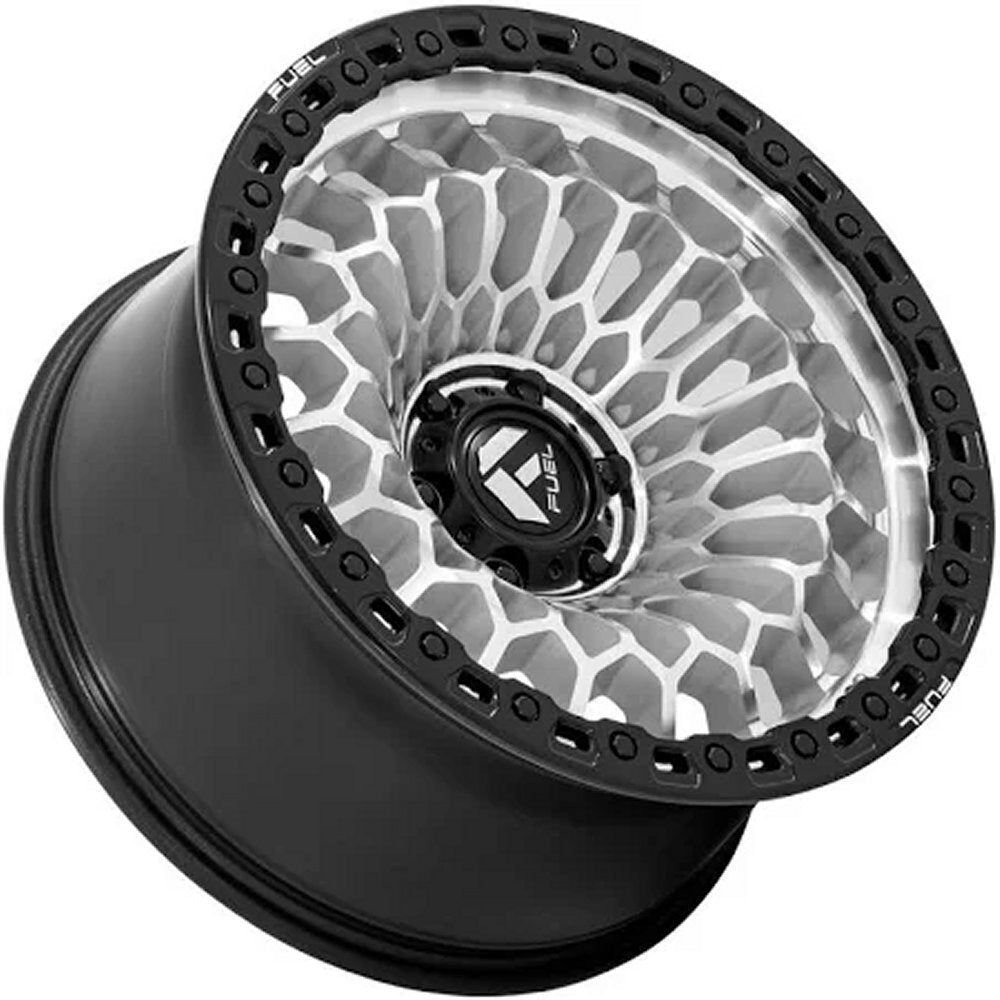 20X10 Fuel Off-Road Sinister Machined w/ Matte Black Lip FC870 5x5/127 -18mm - Flex Offroad