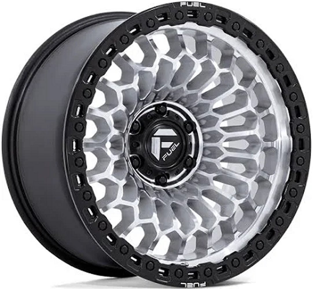 20X10 Fuel Off-Road Sinister Machined w/ Matte Black Lip FC870 5x5/127 -18mm - Flex Offroad