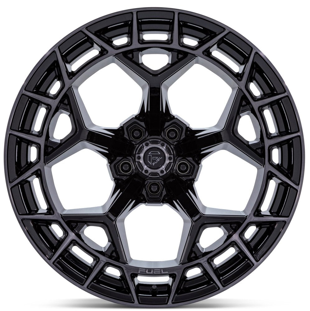 22X12 Fuel Off-Road Charger Gloss Black Brushed Dark Tint (5-Lug) FC873 (* May Require Trimming) 5X5/127 -44mm