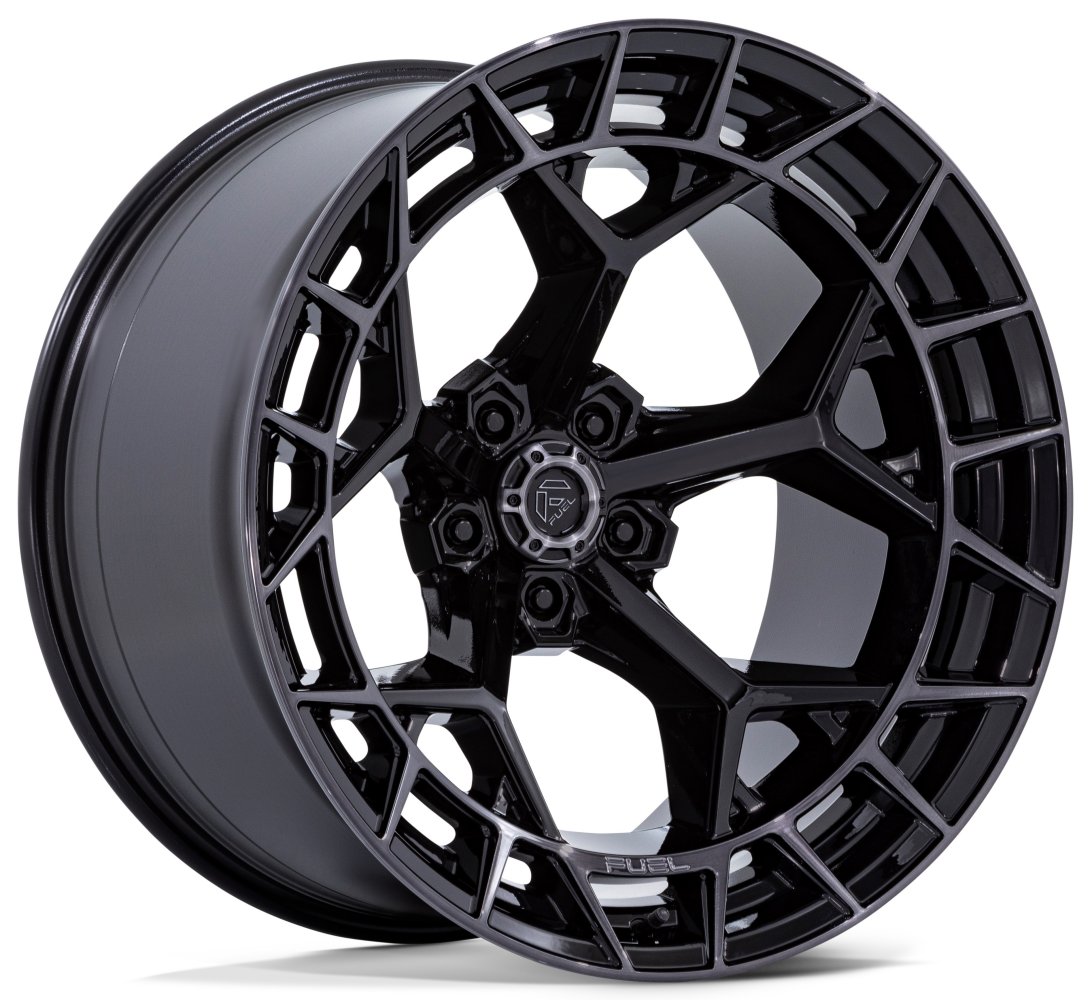 22X12 Fuel Off-Road Charger Gloss Black Brushed Dark Tint (5-Lug) FC873 (* May Require Trimming) 5X5/127 -44mm