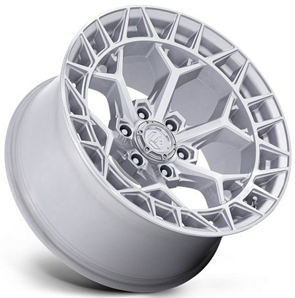 22X10 Fuel Off-Road Charger Gloss Silver Machined FC873 6x5.5/139.7 -18mm - Flex Offroad