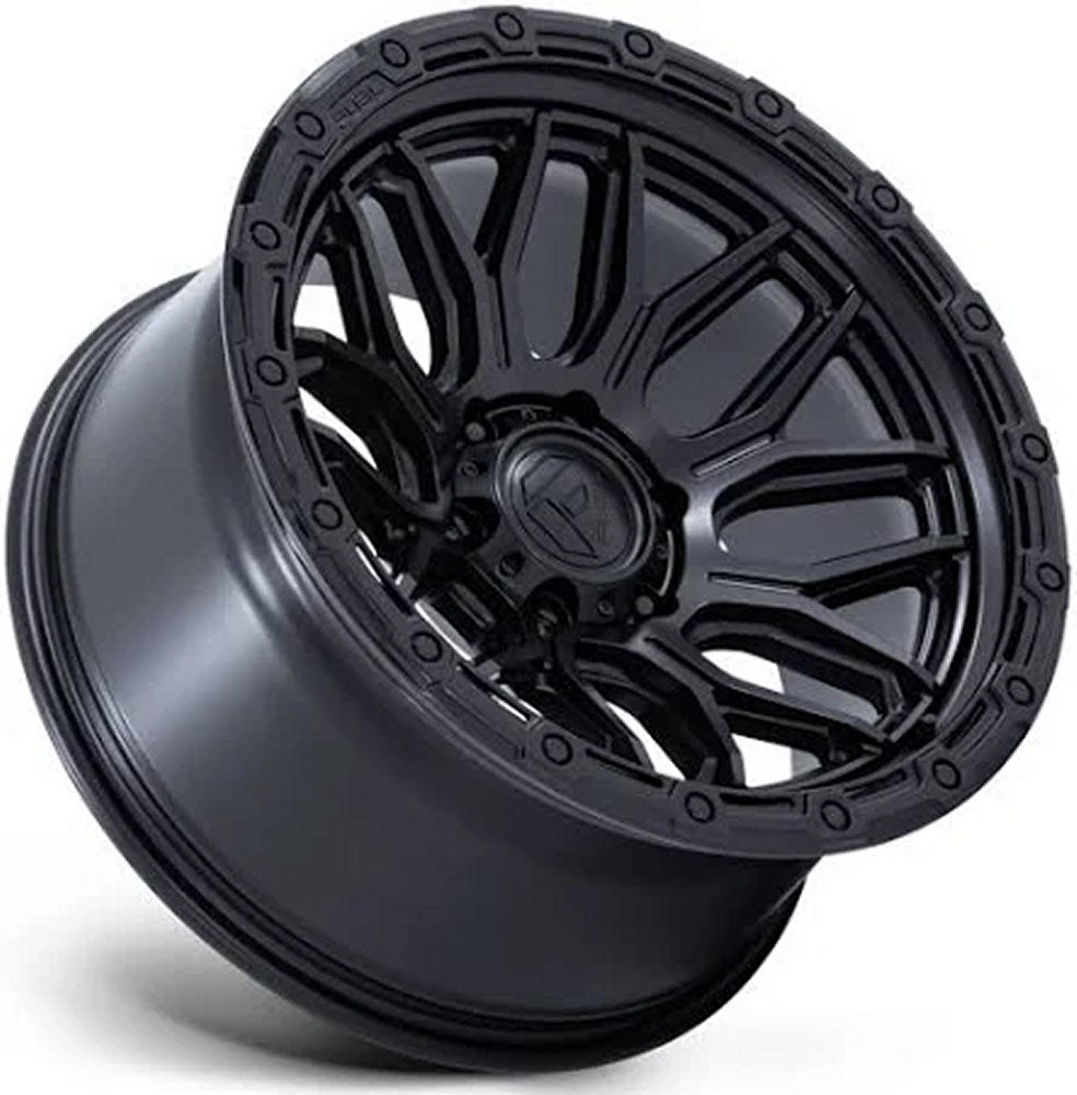 18X9 Fuel Off-Road Surge Matte Black w/ Gloss Black Lip FC881 8x6.5/165 20mm