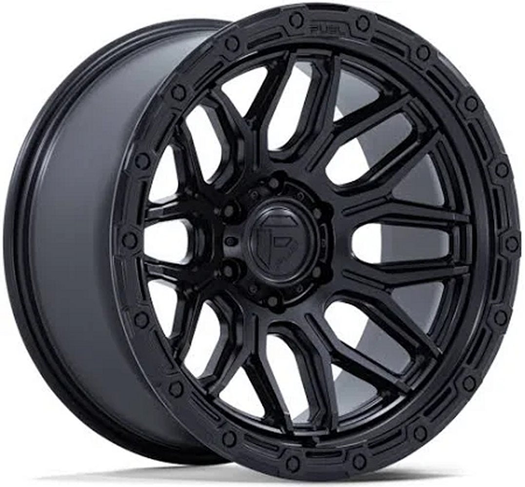 20X10 Fuel Off-Road Surge Matte Black w/ Gloss Black Lip FC881 8x170 -18mm - Flex Offroad