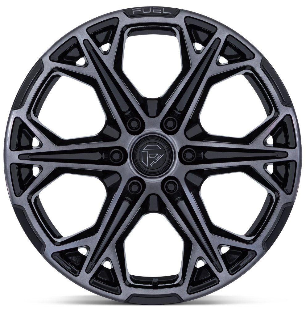 20X9 Fuel Off-Road Hammerhead Gloss Black Dark Tinted FC886 6x135 1mm