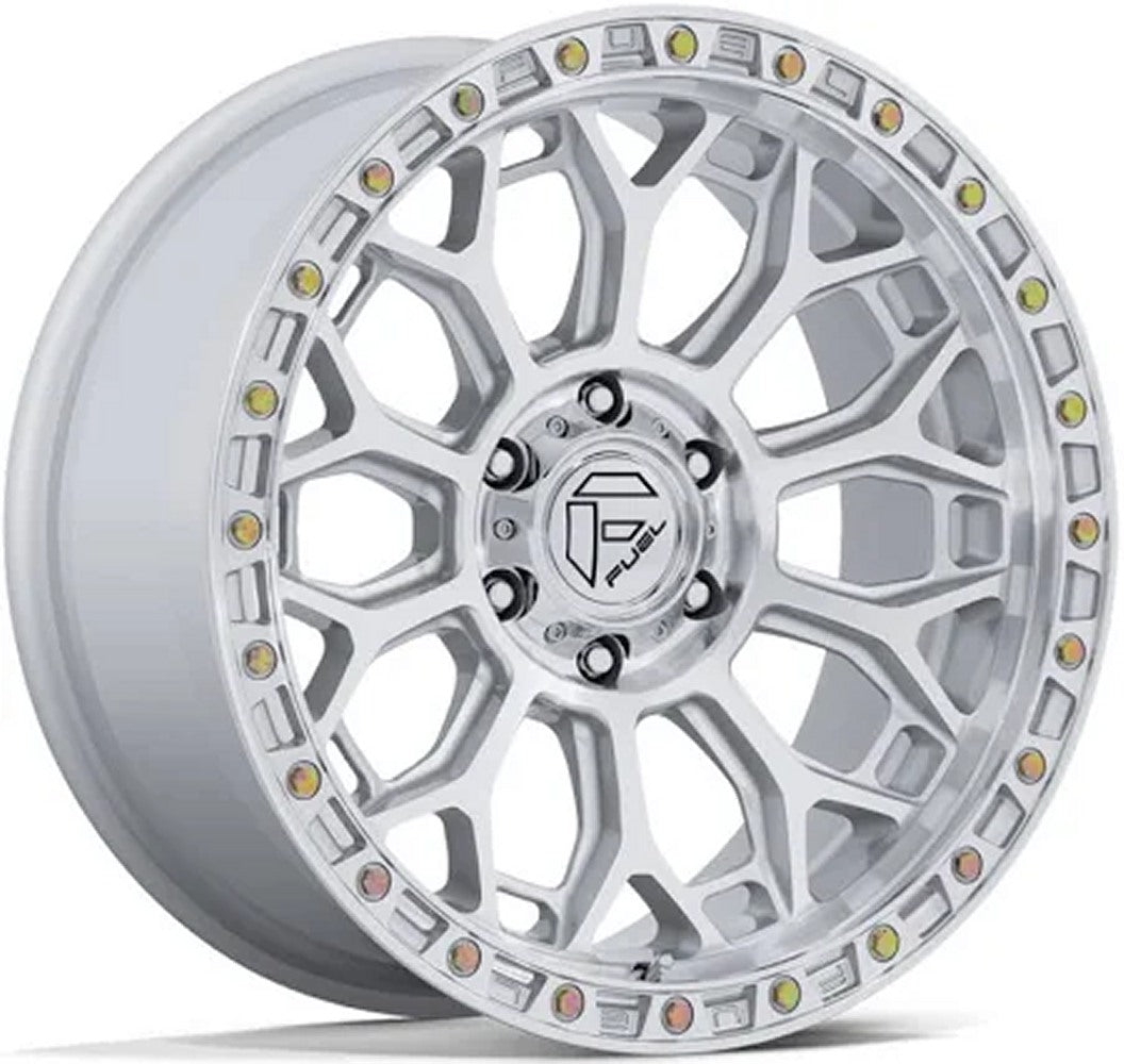 17X8.5 Fuel Off-Road Talcon Gloss Silver Machined FC901 6x5.5/139.7 25mm