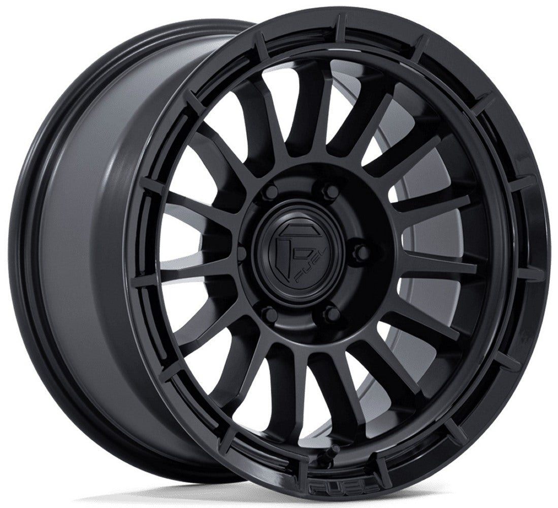 17X9 Fuel Off-Road Ascend Matte Black w/ Gloss Black Lip FC905 6x5.5/139.7 -12mm