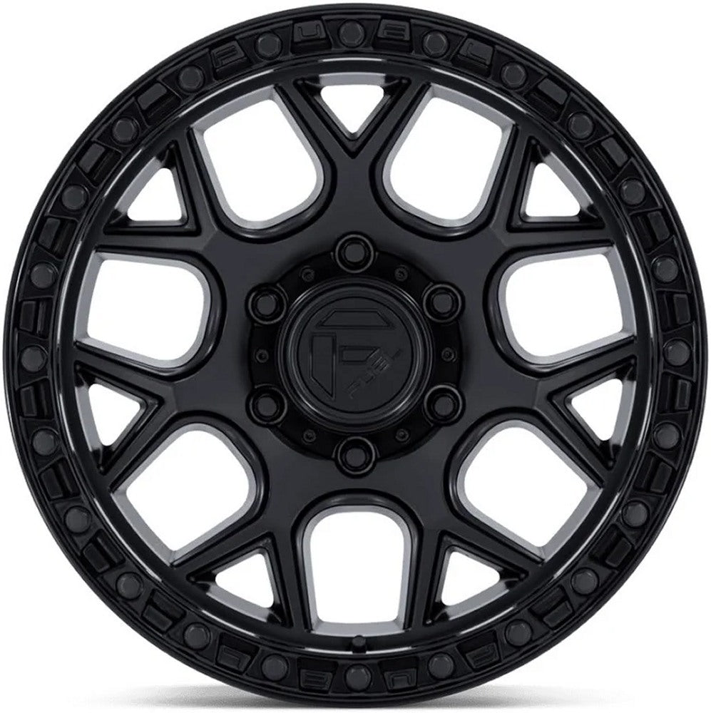 17X9 Fuel Off-Road Puma Matte Black w/ Gloss Black Lip FC908 5x5/127 -12mm