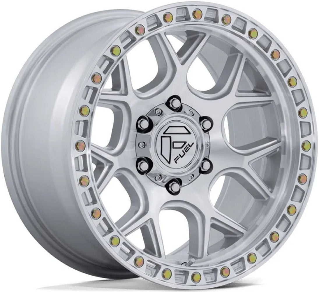 17X9 Fuel Off-Road Puma Gloss Silver Machined FC908 5x5/127 -12mm