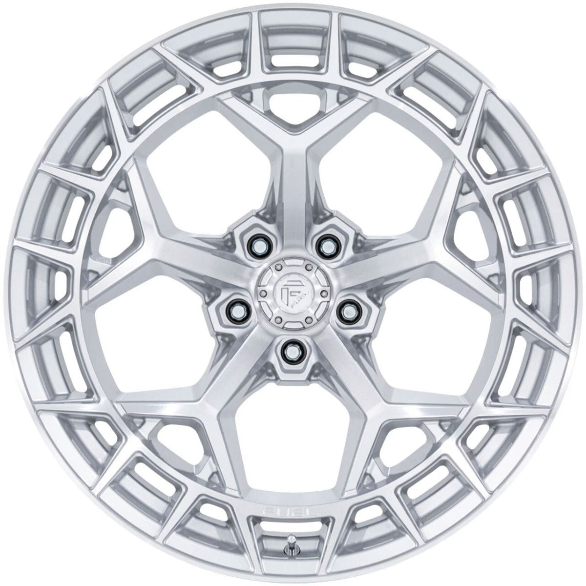 17X9 Fuel Off-Road Charger Gloss Silver Machined (5-Lug) FC873 5x5/127 -12mm