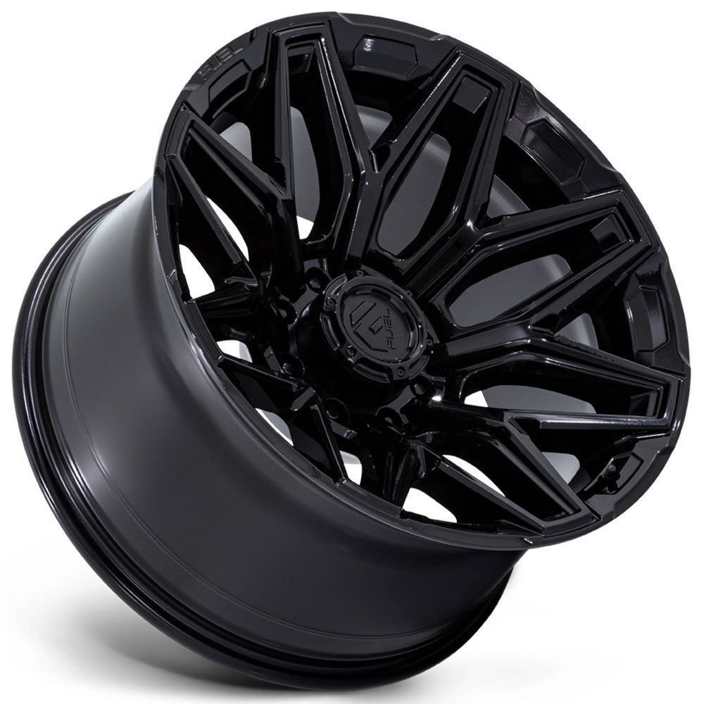 20X9 Fuel Off-Road Flux Gloss Black (8-Lug) FC854 8x180 1mm