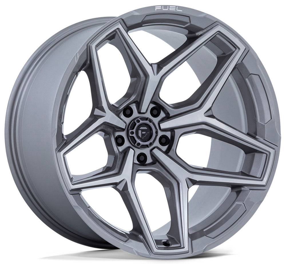 (Clearance - No Returns) 17x9 Fuel Off-Road Flux Platinum (5-Lug) FC854 5x5/127 -12mm