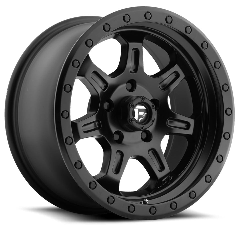 17x8.5 Fuel Off-Road JM2 Matte Black w/ Black Ring D572 6x5.5/139.7 -6mm - Flex Offroad