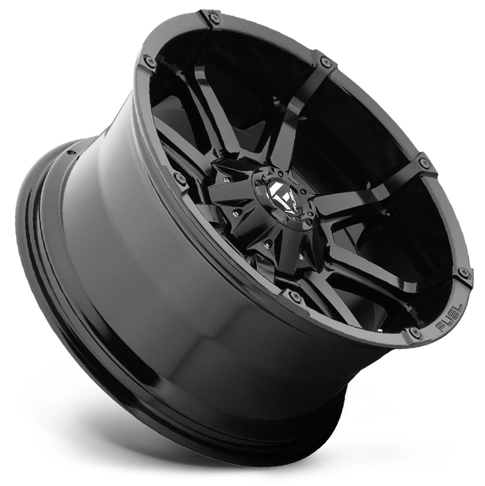 20x10 Fuel Off-Road Coupler Gloss Black D575 8x6.5/165 -12mm - Flex Offroad