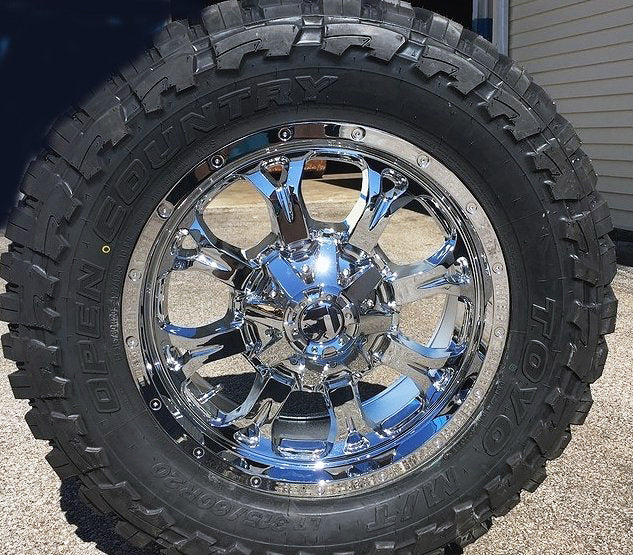 20x9 Fuel Off-Road Krank Chrome D516 6x135 6x5.5/139.7 1mm - Flex Offroad