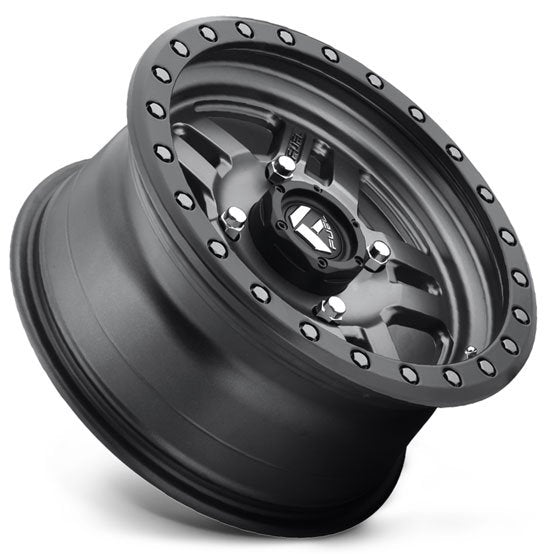 16x8 Fuel Off-Road Anza Matte Anthracite w/ Black Ring D558 6x5.5/139.7 1mm - Flex Offroad