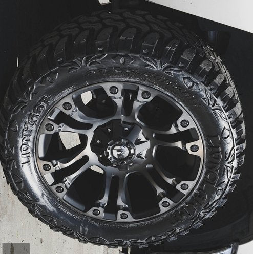 17x9 Fuel Off-Road Vapor All Matte Black D560 8x180 1mm