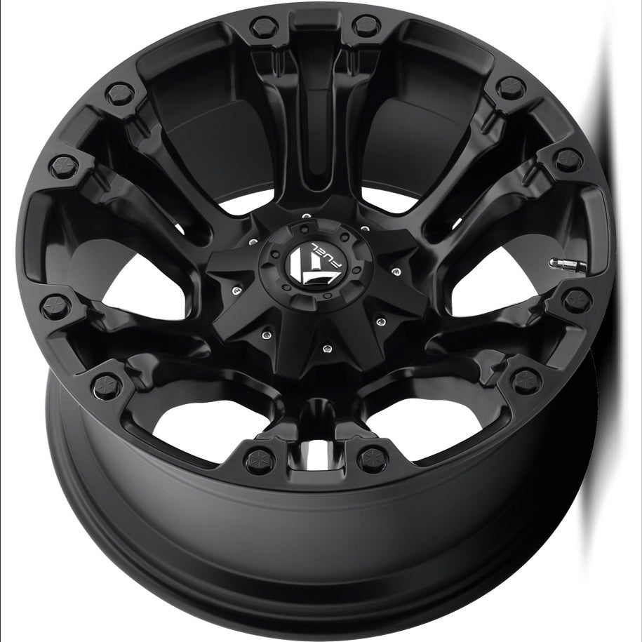 18x9 Fuel Off-Road Vapor All Matte Black D560 8x6.5/165 1mm - Flex Offroad
