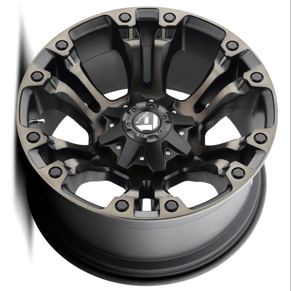 17x9 Fuel Off-Road Vapor Black Machined w/ Tint D569 5x4.5/114.3 5x5/127 -12mm - Flex Offroad