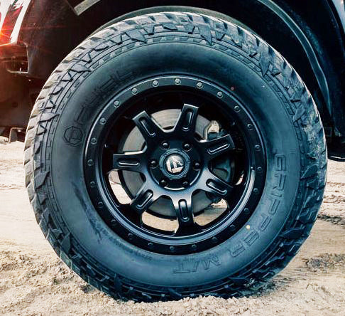 17x8.5 Fuel Off-Road JM2 Matte Black w/ Black Ring D572 6x5.5/139.7 7mm - Flex Offroad