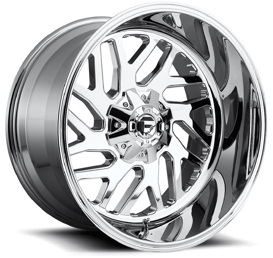 22x12 Fuel Off-Road Triton Chrome D609 (* May Require Trimming) 8x180 -43mm - Flex Offroad