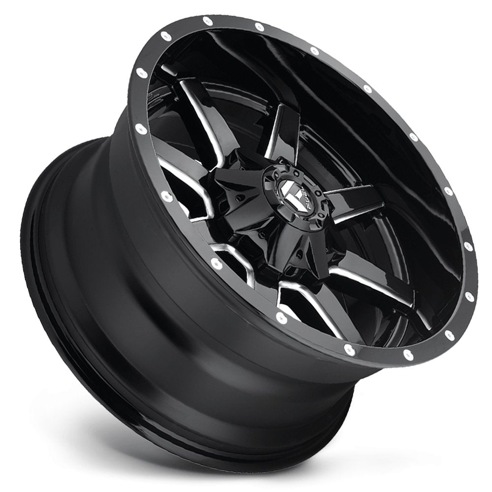 22X10 Fuel Off-Road Maverick Gloss Black Milled D610 8x180 10mm - Flex Offroad