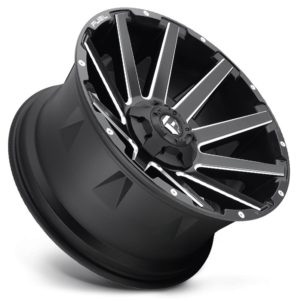 20x9 Fuel Off-Road Contra Matte Black Milled D616 6x120 6x5.5/139.7 19mm - Flex Offroad