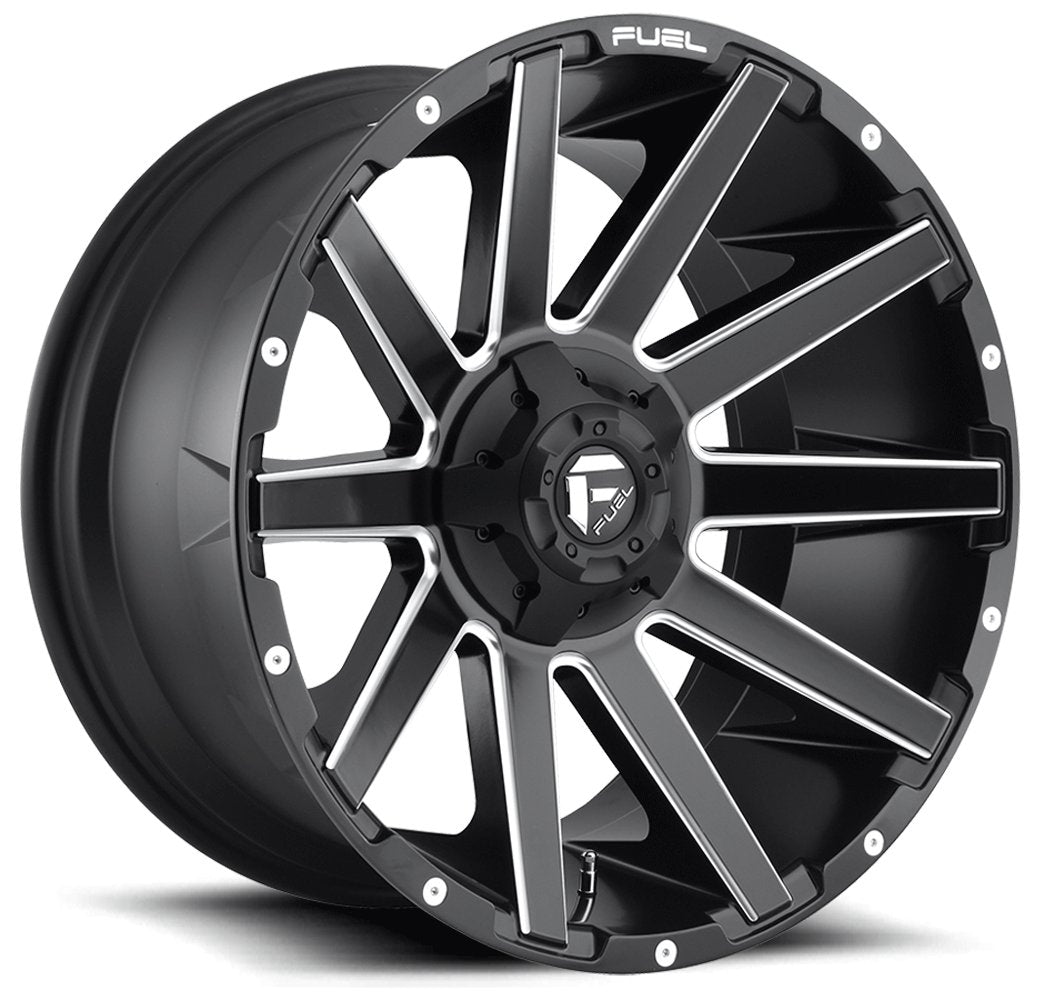 20x10 Fuel Off-Road Contra Matte Black Milled D616 6x135 6x5.5/139.7 -19mm - Flex Offroad