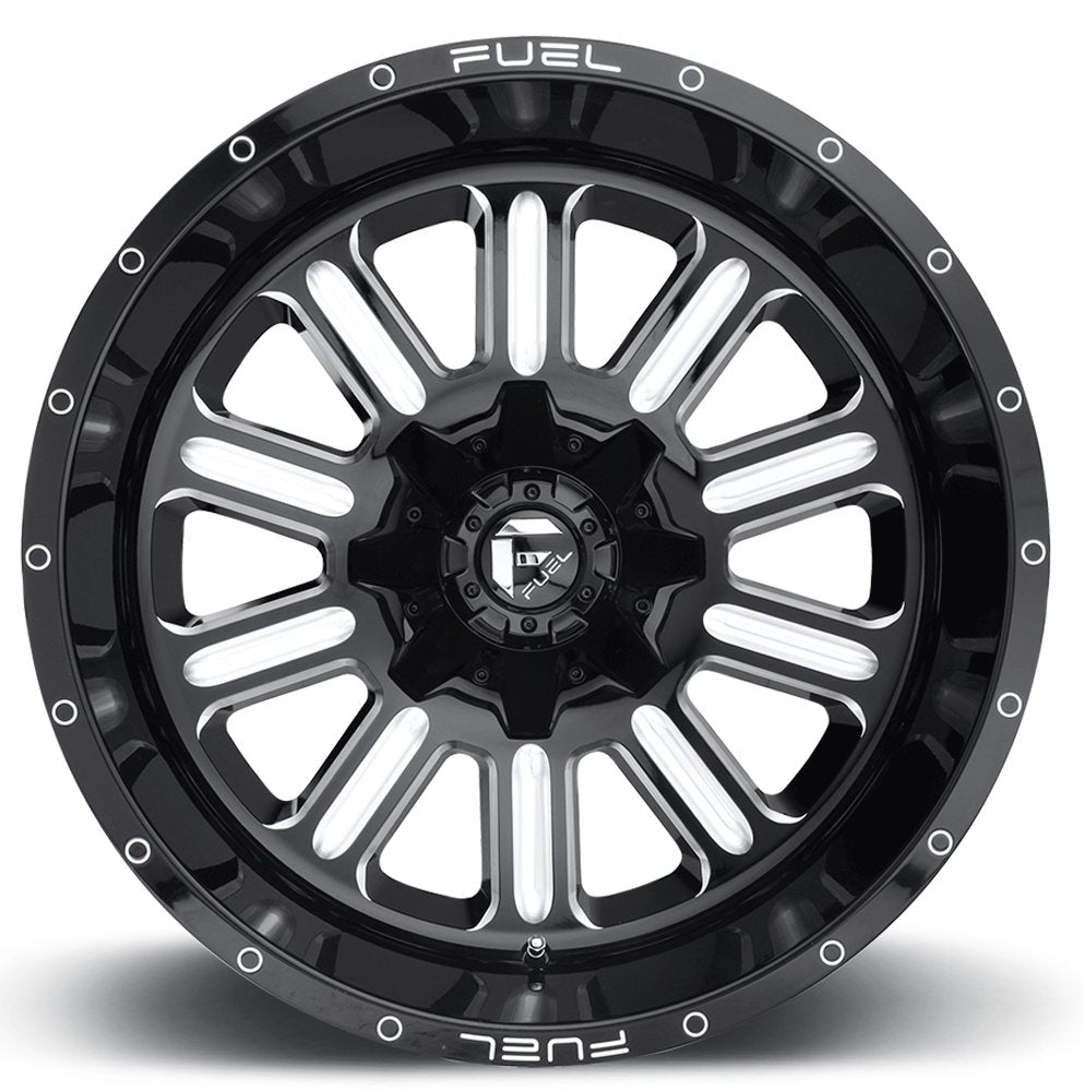 18x9 Fuel Off-Road Hardline Gloss Black Milled D620 8x6.5/165 20mm - Flex Offroad