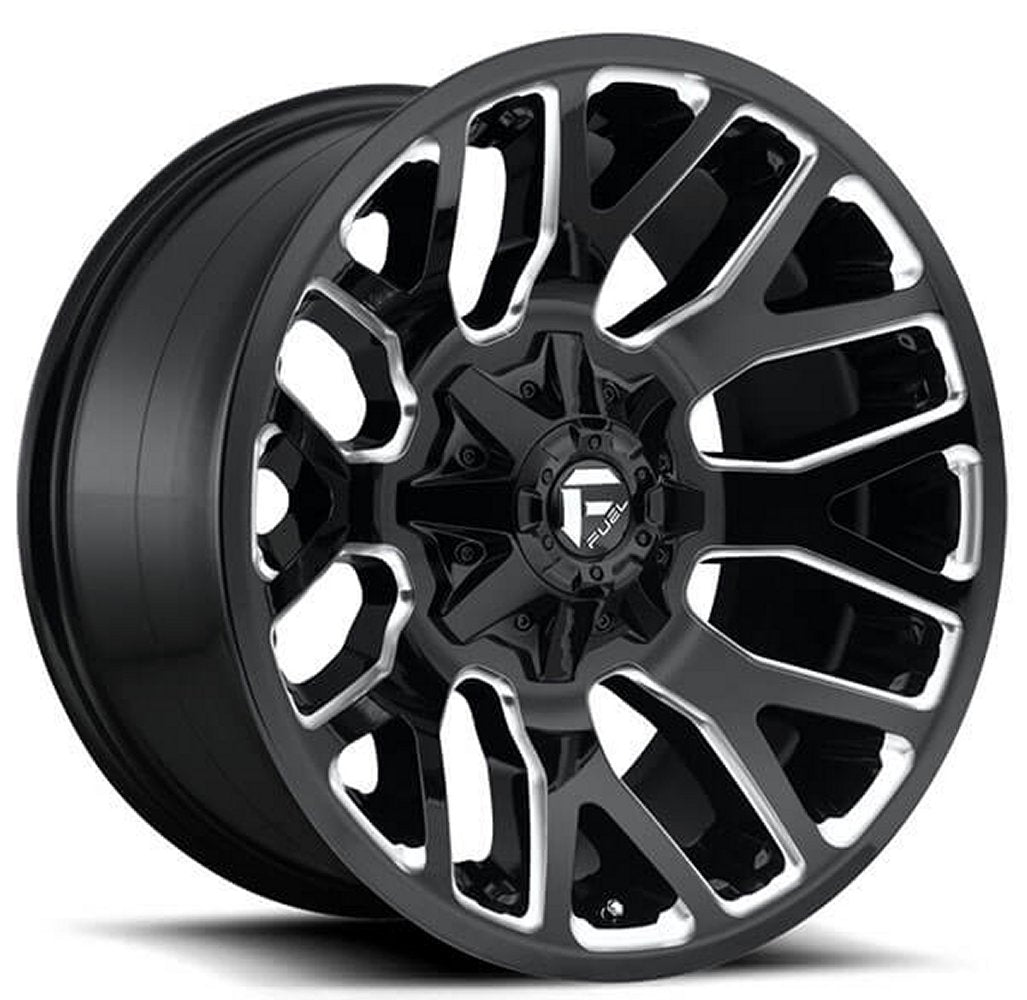 20x9 Fuel Off-Road Warrior Gloss Black & Milled D623 6x135 6x5.5/139.7 20mm - Flex Offroad