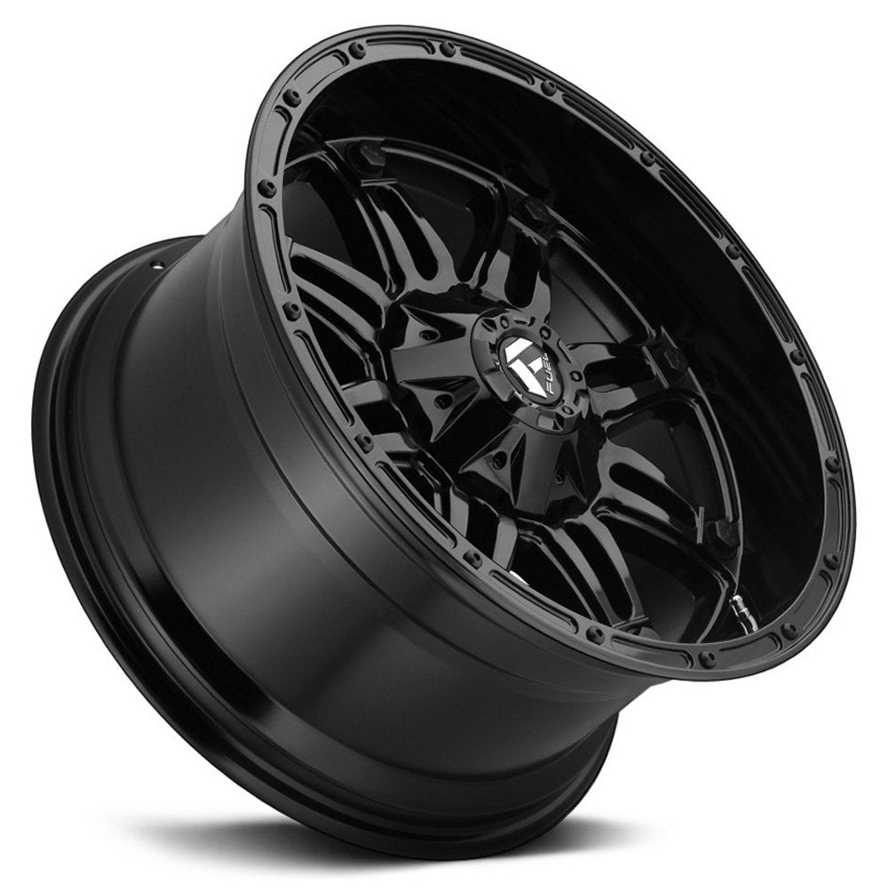 20x9 Fuel Off-Road Hostage Gloss Black D625 6x135 6x5.5/139.7 -12mm - Flex Offroad