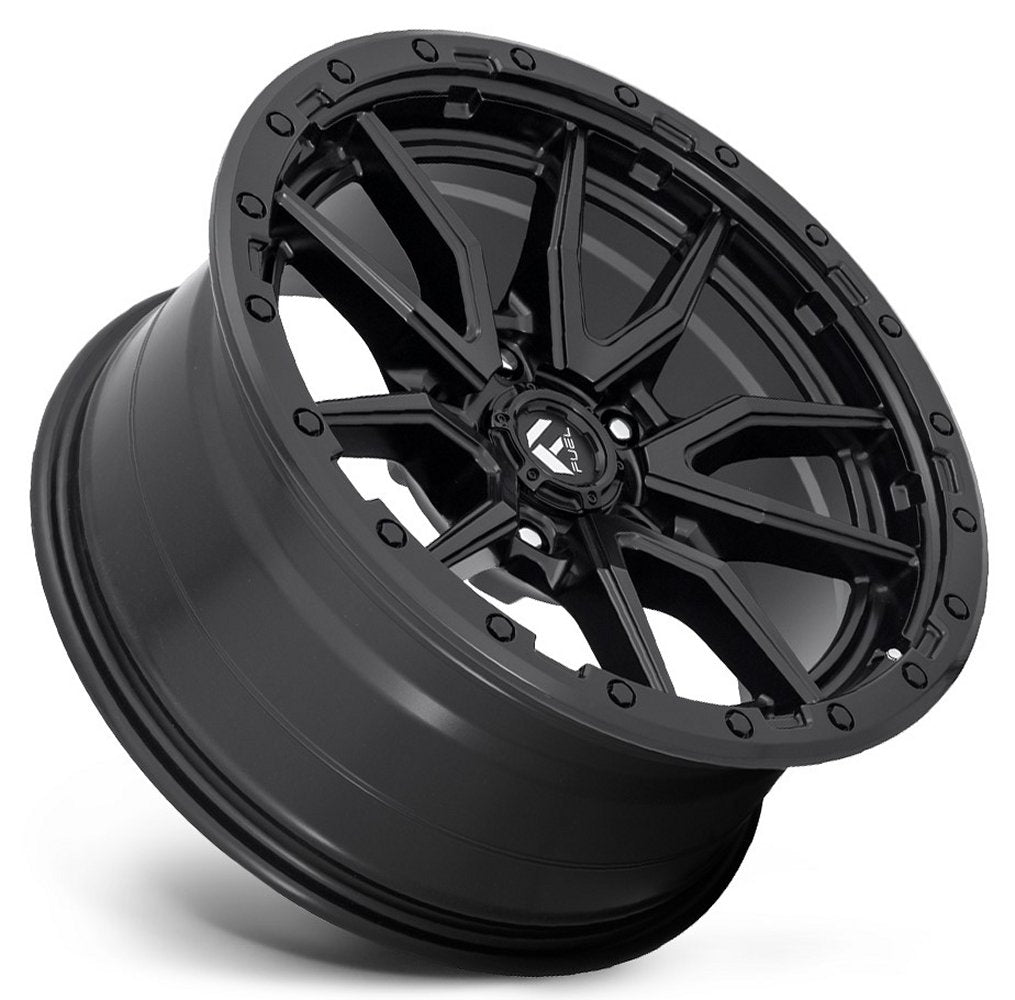 17x9 Fuel Off-Road Rebel 5 Matte Black D679 (5 Lug) 5x5/127 -12mm - Flex Offroad