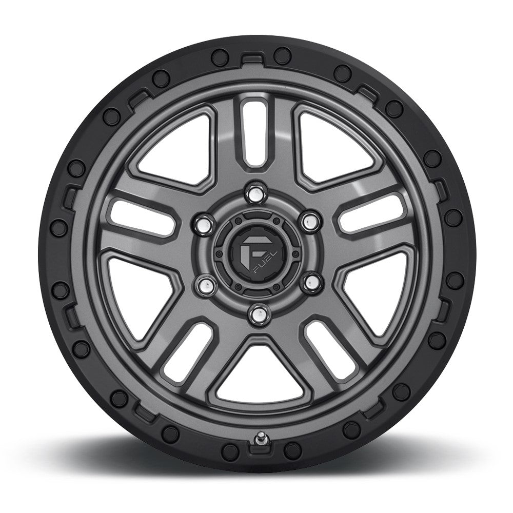 18x9 Fuel Off-Road Ammo Anthracite w/ Black Ring D701 6x5.5/139.7 1mm - Flex Offroad