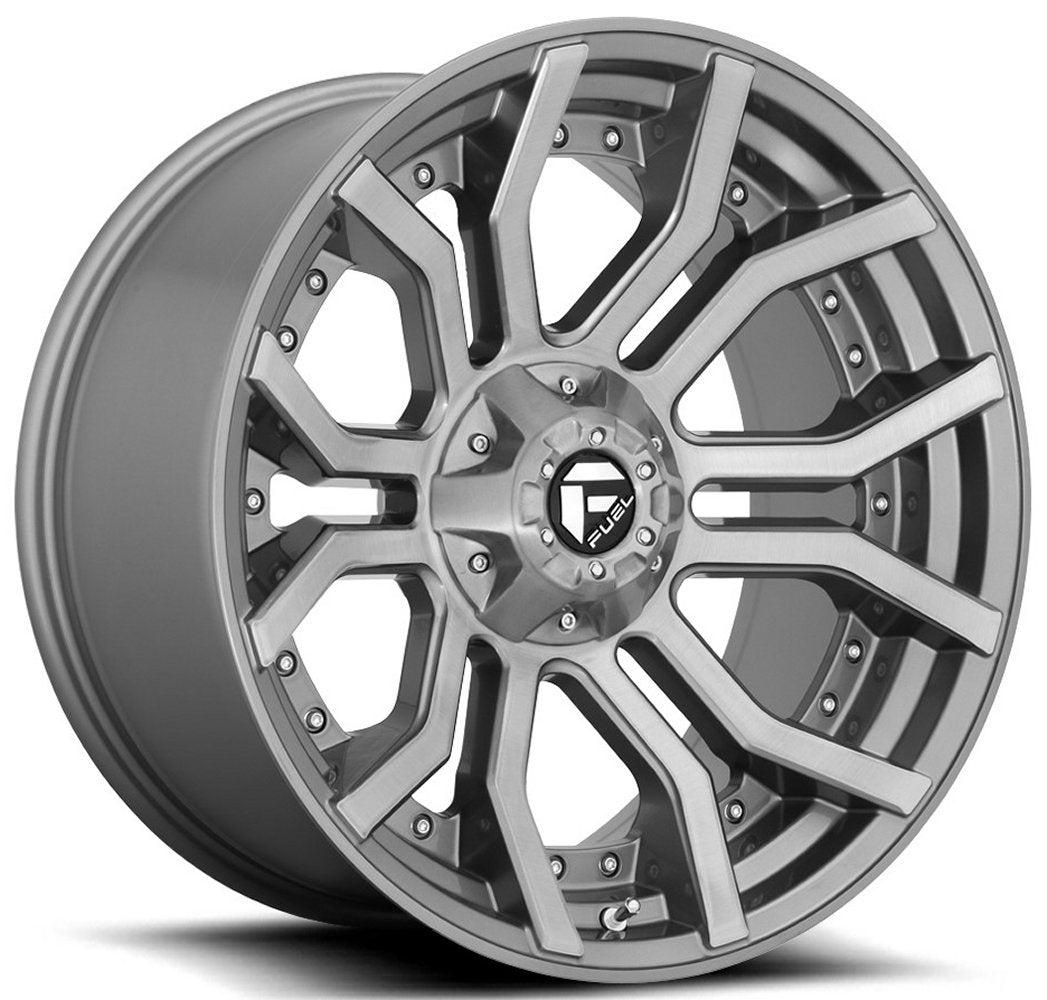 (Clearance) 24x12 Fuel Off-Road Rage Platinum Tinted D713 8x170 -44mm