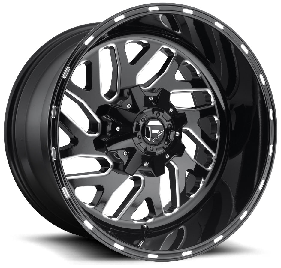 18X9 Fuel Off-Road Triton Black Milled D581 8X6.5/165 -12mm - Flex Offroad