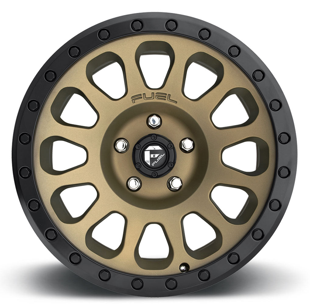 17X9 Fuel Off-Road Vector Bronze D600 5x5/127 -12mm - Flex Offroad