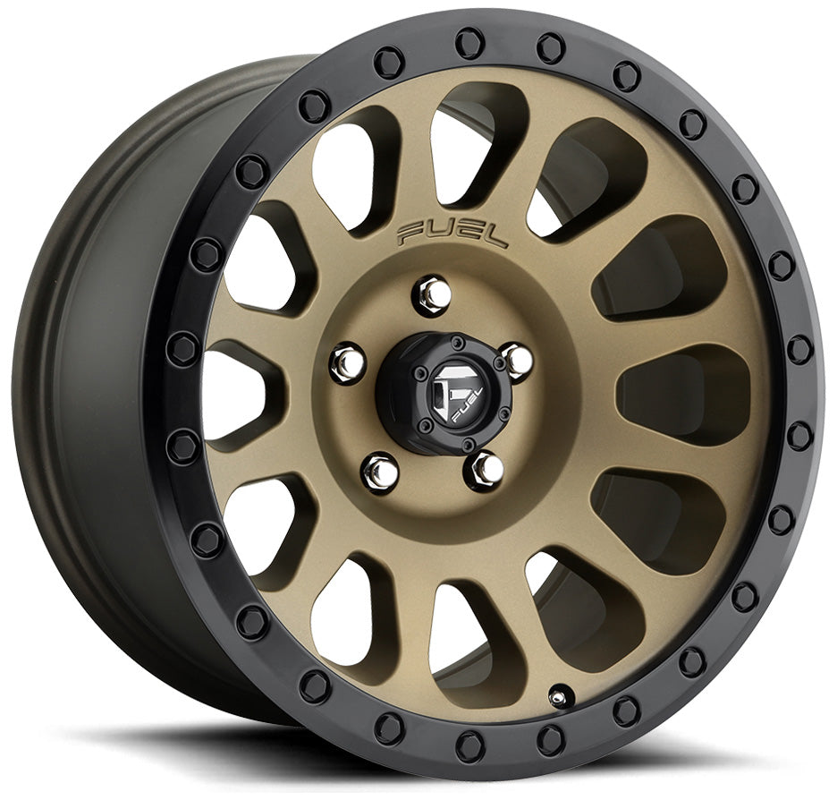 17X9 Fuel Off-Road Vector Bronze D600 5x5/127 -12mm - Flex Offroad