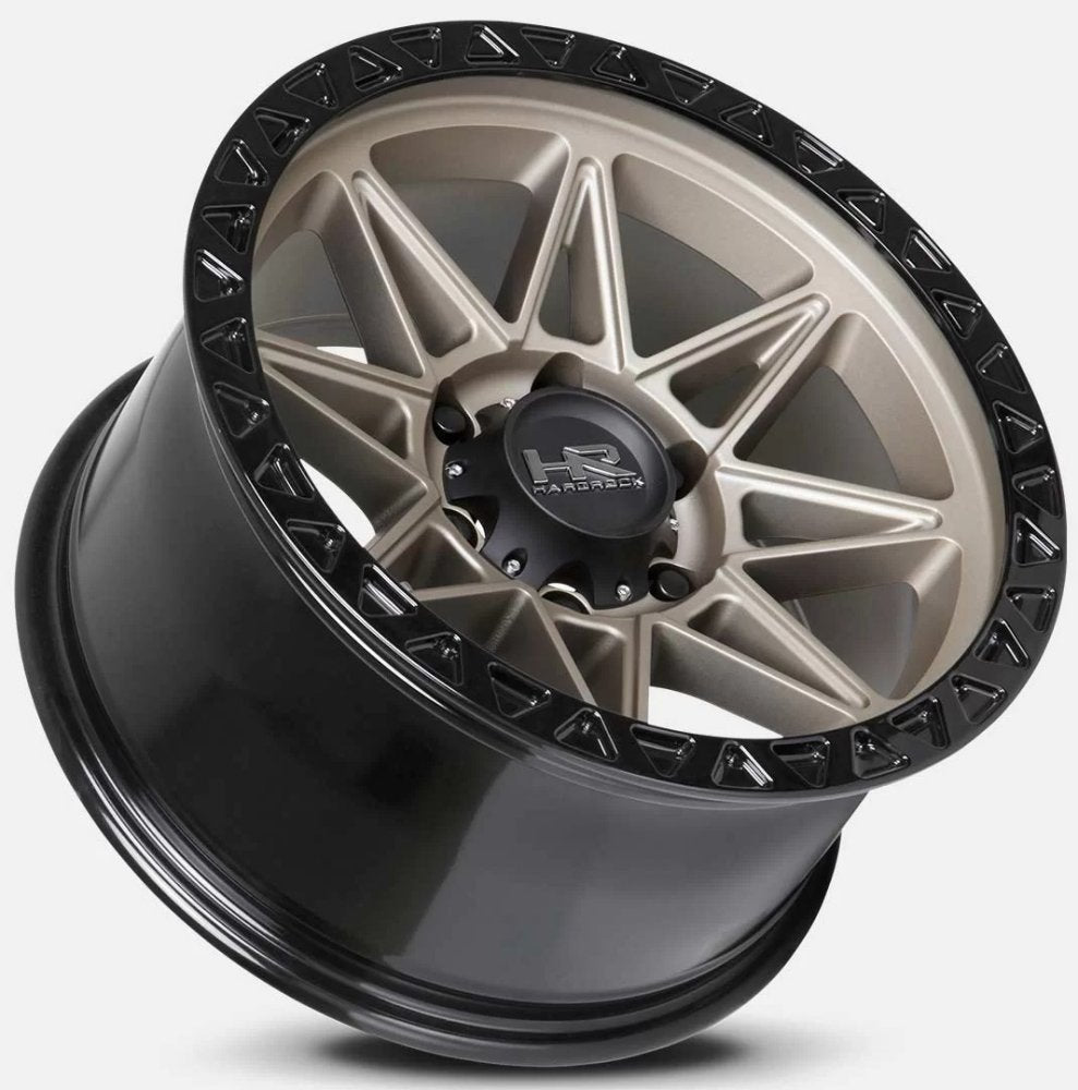 17x9 Hardrock Off-Road H109 Matte Bronze w/ Matte Black Lip Ring 6x5.5/139.7 -12mm