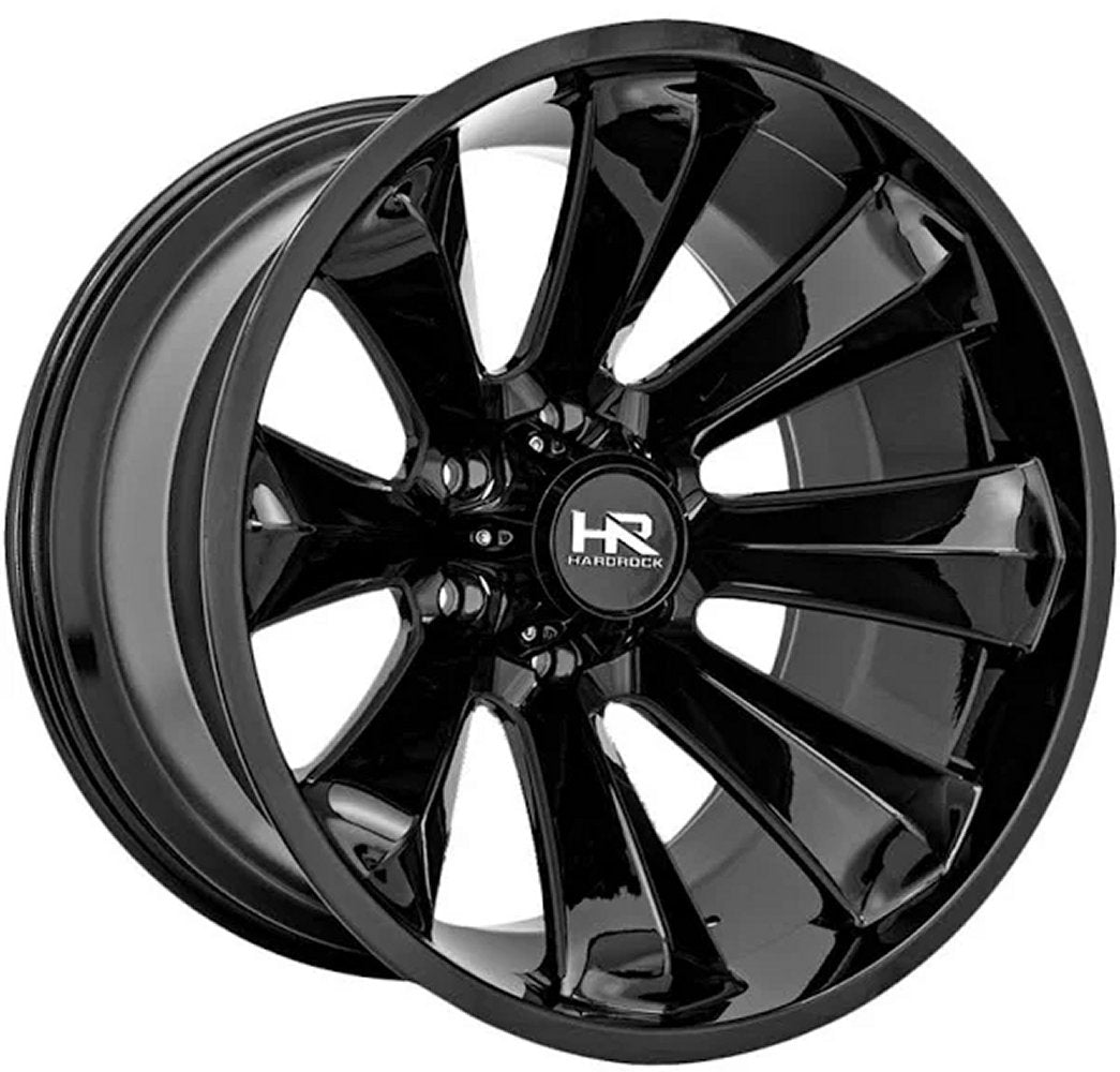 20x12 Hardrock Off-Road H506 Gloss Black (* May Require Trimming) 5x5/127 -44mm - Flex Offroad