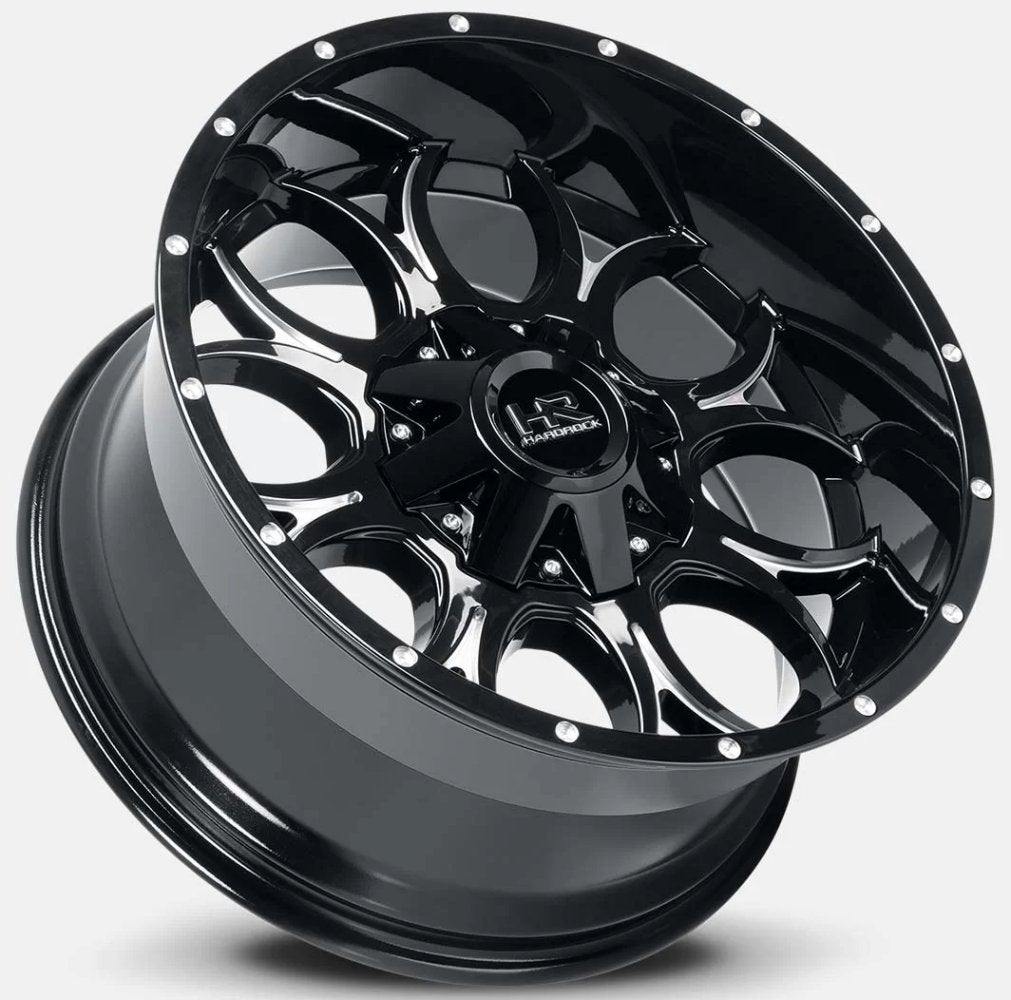 20x10 Hardrock Off-Road H713 Gloss Black Milled 8x170 -19mm