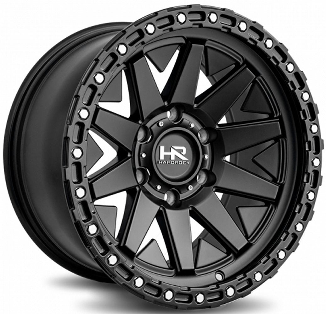 17x9 Hardrock Off-Road H106 Matte Black 6x135 -12mm - Flex Offroad