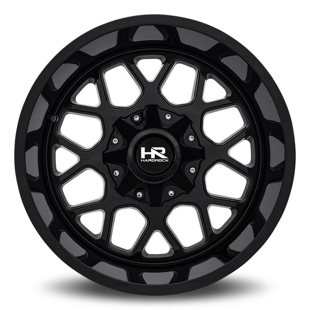 20x9 Hardrock Off-Road H705 Gunner Gloss Black 6x135 6x5.5/139.7 0mm - Flex Offroad