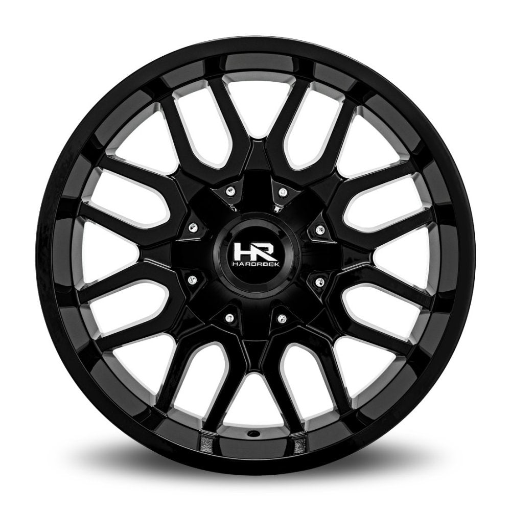 20x10 Hardrock Off-Road H709 Commander Gloss Black 8x6.5/165 -19mm - Flex Offroad