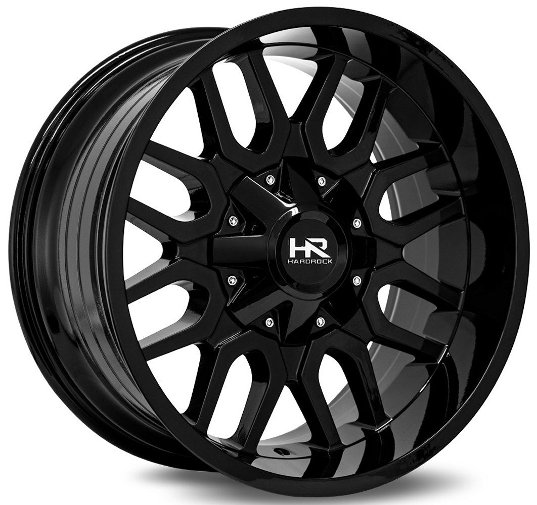 20x10 Hardrock Off-Road H709 Commander Gloss Black 5x5/127 5x5.5/139.7 -19mm - Flex Offroad