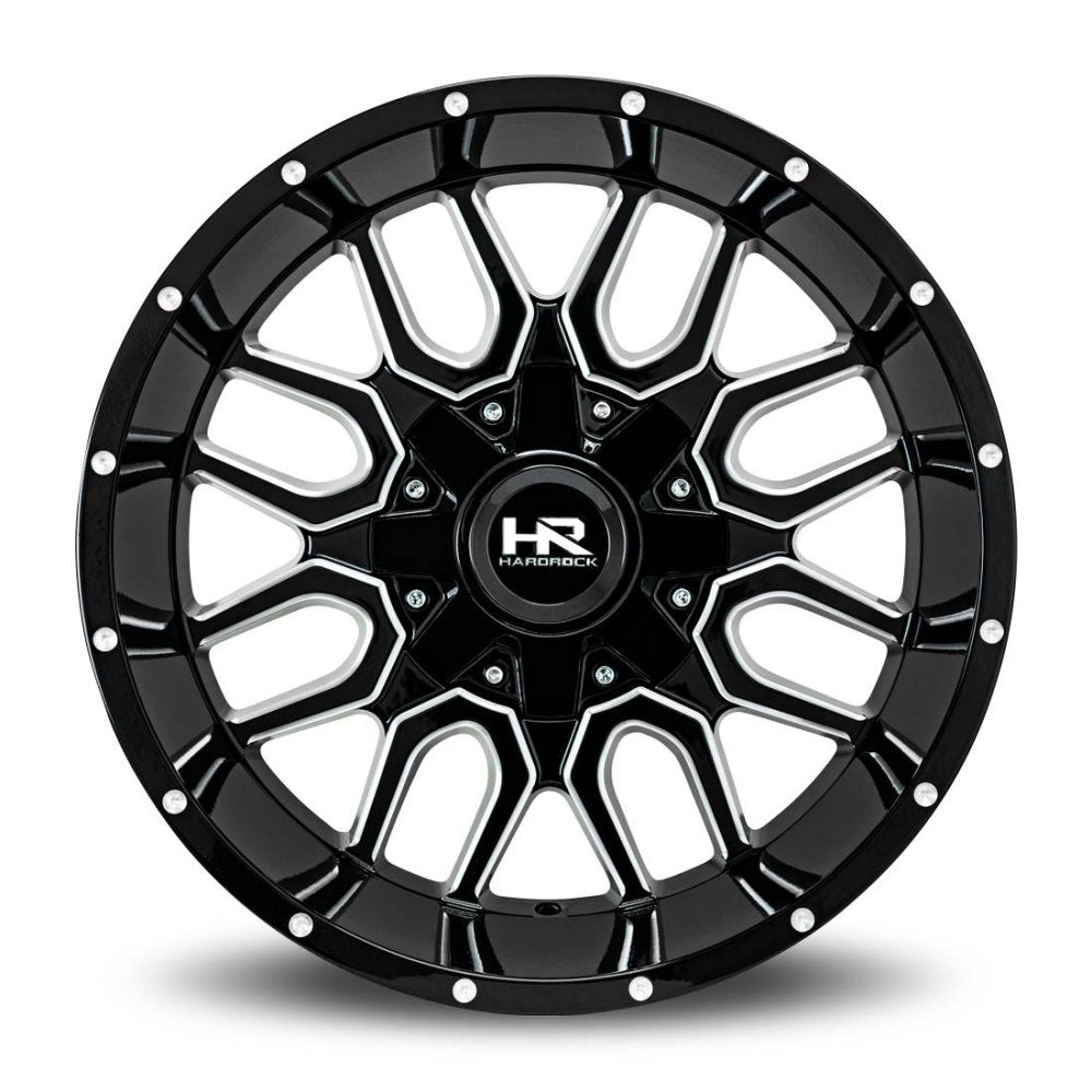 20x9 Hardrock Off-Road H709 Commander Gloss Black Milled 5x150 5x5.5/139.7 0mm