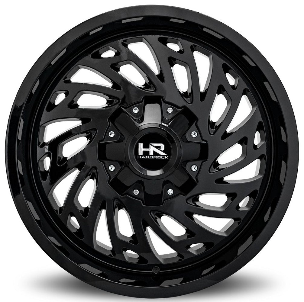 20x10 Hardrock Off-Road H710 Attach Gloss Black 8x170 -19mm - Flex Offroad