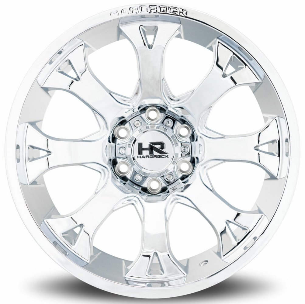 22x12 Hardrock Off-Road H505 Bloodshot Xposed Chrome (* May Require Trimming) 8x170 -51mm