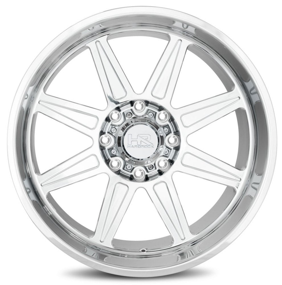 22x12 Hardrock Off-Road H906 Polished (Concave Forged) (* May Require Trimming) 8x170 -51mm - Flex Offroad